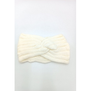 SCARPY CREATION BANDEAU TETE TORSADE<br>Blanc