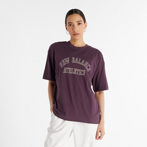 NEW BALANCE GRAPHIC JERSEY OVERSIZED T SHIRT<br>Vert