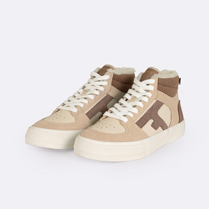 FAGUO WALNUT MID TENNIS SLEATHER SUEDE<br>Beige