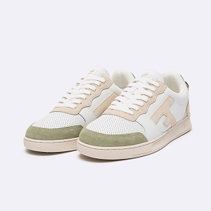 FAGUO HAZEL BASKETS LEATHER SUEDE<br>Blanc