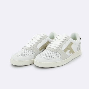 FAGUO HAZEL BASKETS LEATHER SUEDE<br>Blanc