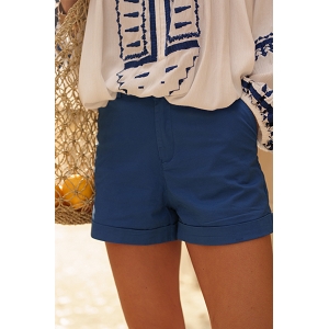 SCARPY CREATION SHORT EN COTON<br>Bleu