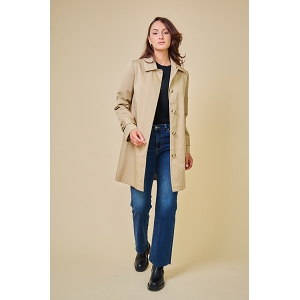 SCARPY CREATION JANE TRENCH DROIT DEPERLANT<br>Beige