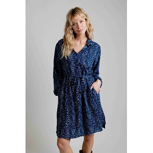  ROBE IMPRIME<br>Bleu