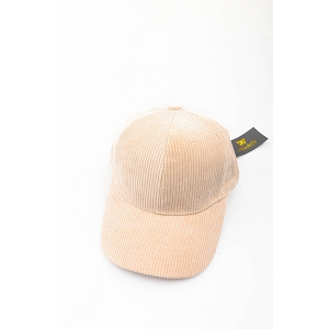 SCARPY CREATION CASQUETTE VELOUR COTELE<br>Beige