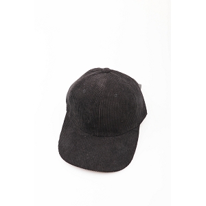 SCARPY CREATION CASQUETTE VELOUR COTELE<br>Noir