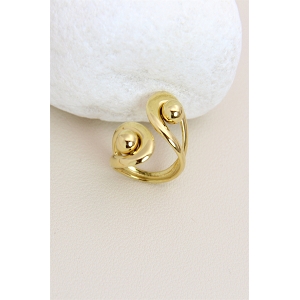 SCARPY CREATION BAGUE TORSADE AJUSTABLE<br>Or