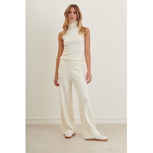  PANTALON EN MAILLE<br>Beige