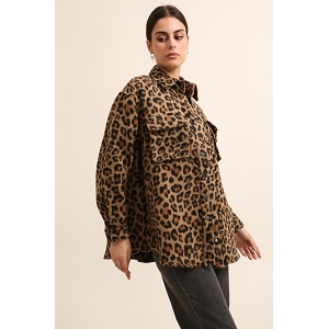 SCARPY CREATION SURCHEMISE LEOPARD<br>Marron