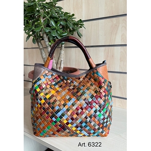 SCARPY CREATION SAC A  MAIN EN CUIR<br>Multicolore