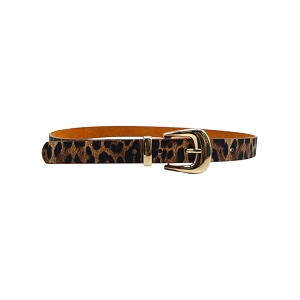  CEINTURE FINE LEOPARD<br>Naturel