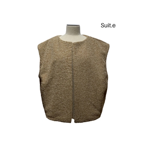  GILET LAINE BOUILLIE<br>Naturel