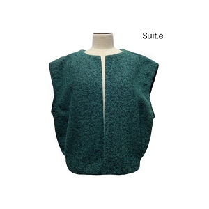 SCARPY CREATION GILET LAINE BOUILLIE<br>Vert