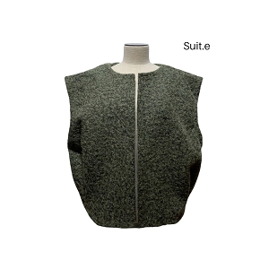 SCARPY CREATION GILET LAINE BOUILLIE<br>Vert