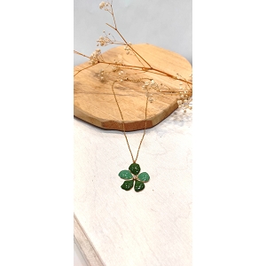 SCARPY CREATION COLLIER FLEUR JILANE<br>Vert