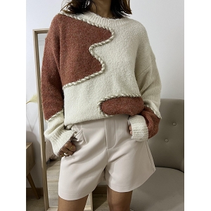  PULL BI COLOR<br>Beige