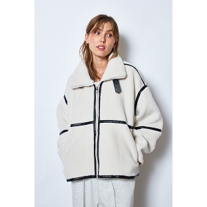  MANTEAU DUVETEUX<br>Beige