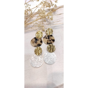  BOUCLES DOREILLES LEIDY<br>Marron