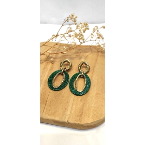  BOUCLES DOREILLES LOUANA<br>Vert