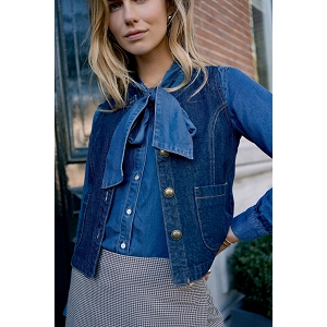  VESTE JEANS THEA<br>Bleu