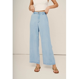  PANTALON EVASE LAURA<br>Bleu