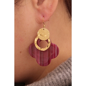 SCARPY CREATION BOUCLE OREILLE RESINE<br>Parme