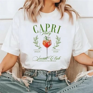 SCARPY CREATION T SHIRT CAPRI<br>Blanc
