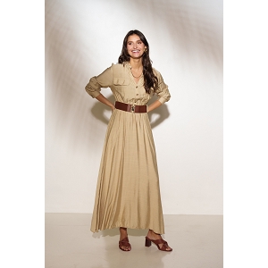 SCARPY CREATION ROBE CHEMISE LONGUE<br>Beige