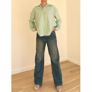 SCARPY CREATION CHEMISE OVERSIZE CHIC<br>Vert