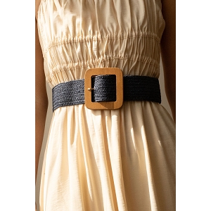 SCARPY CREATION CEINTURE PAILLE RAFIA<br>Bleu