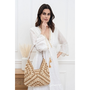 SCARPY CREATION SAC CABAS PORTE EPAULE<br>Marron