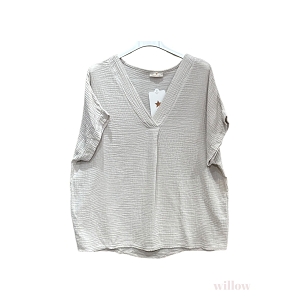 SCARPY CREATION HAUT EN GAZE DE COTON<br>Beige