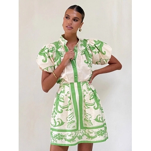 SCARPY CREATION ROBE IMPRIMEE FLORAL<br>Vert
