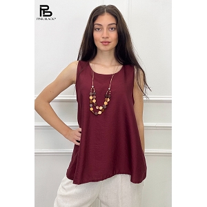 SCARPY CREATION TOP AVEC COLLIER<br>Rouge