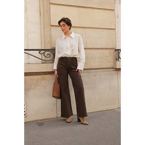SCARPY CREATION JEANS LARGE GASPARD<br>Marron