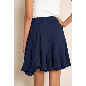 SCARPY CREATION JUPE COURTE VOLANT<br>Bleu