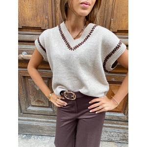 SCARPY CREATION PULL COL V<br>Beige