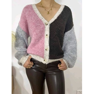 SCARPY CREATION CARDIGAN MULTICO<br>Marron
