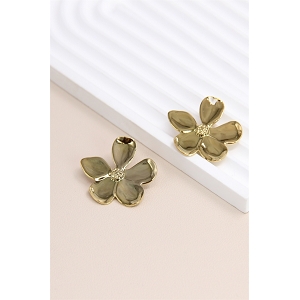 SCARPY CREATION BOUCLES OREILLES FLEURS<br>Or