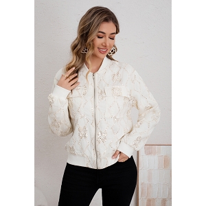 SCARPY CREATION BLOUSSON FERMETURE GLISSIERE<br>Beige