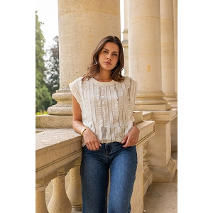 SCARPY CREATION TOP MANON COL ROND<br>Beige