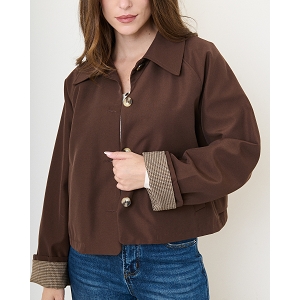 SCARPY CREATION VESTE TRENCH<br>Marron