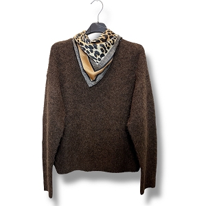 SCARPY CREATION PULL FOULARD<br>Marron