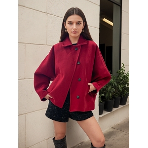 SCARPY CREATION MANTEAUX COURT OVERSIZE<br>Rouge