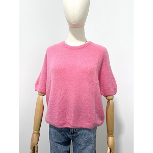 SCARPY CREATION PULL MANCHE COURTE ALPAGA<br>Rose