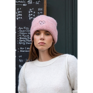SCARPY CREATION BONNET POLAIRE AU REVERS LOVELY<br>Rose