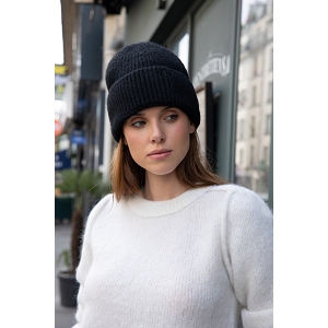 SCARPY CREATION BONNET POLAIRE CHINE<br>Noir
