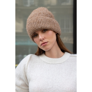SCARPY CREATION BONNET POLAIRE CHINE<br>Naturel