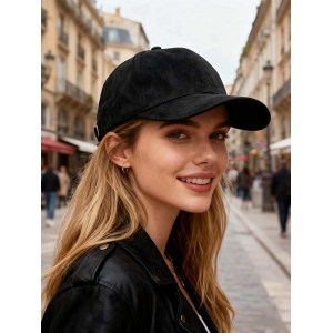 SCARPY CREATION CASQUETTE VELOURS<br>Noir