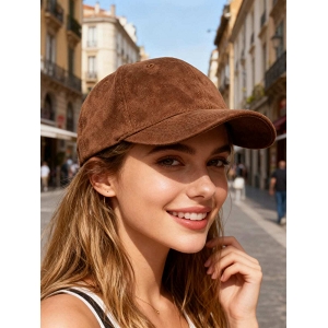 SCARPY CREATION CASQUETTE VELOURS<br>Marron